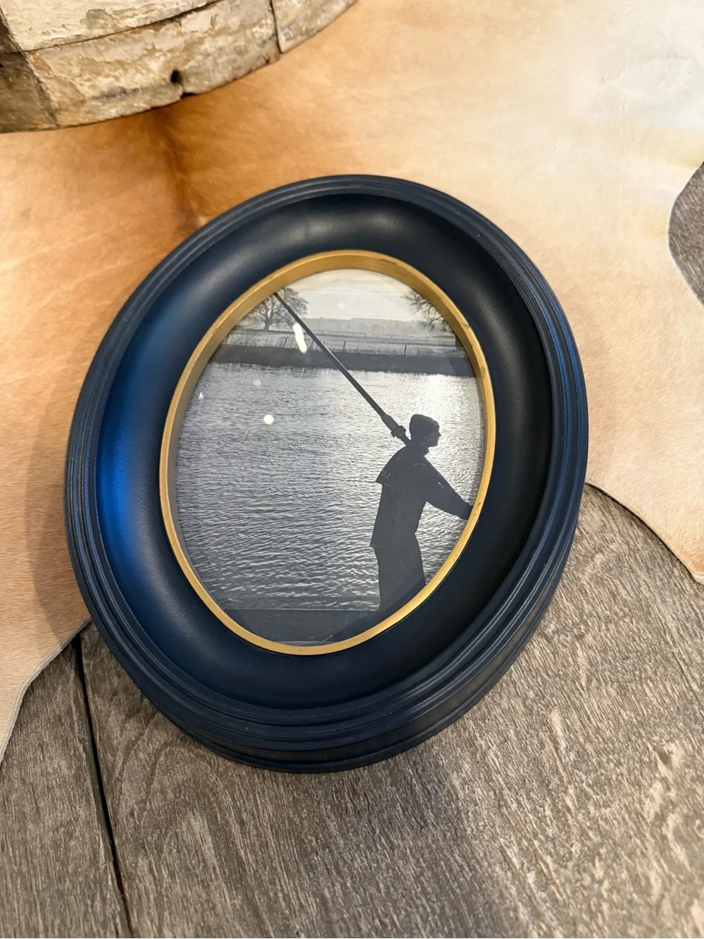 Oval Black Wall Photo Frame